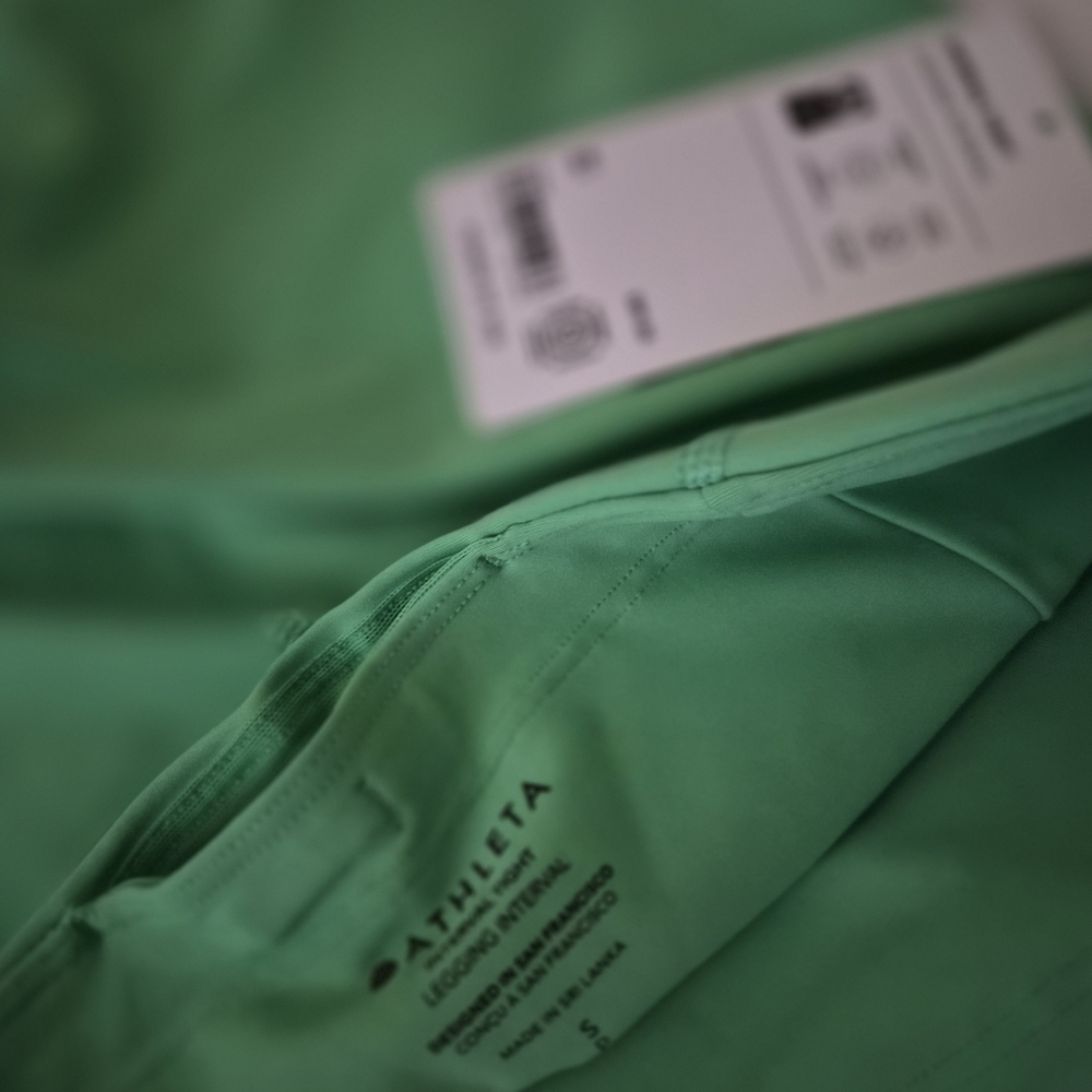 Athleta Green Interval Tights